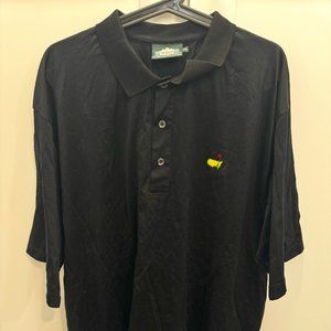 Masters Clubhouse Collection Augusta Polo Shirt Size 2XL Black EUC